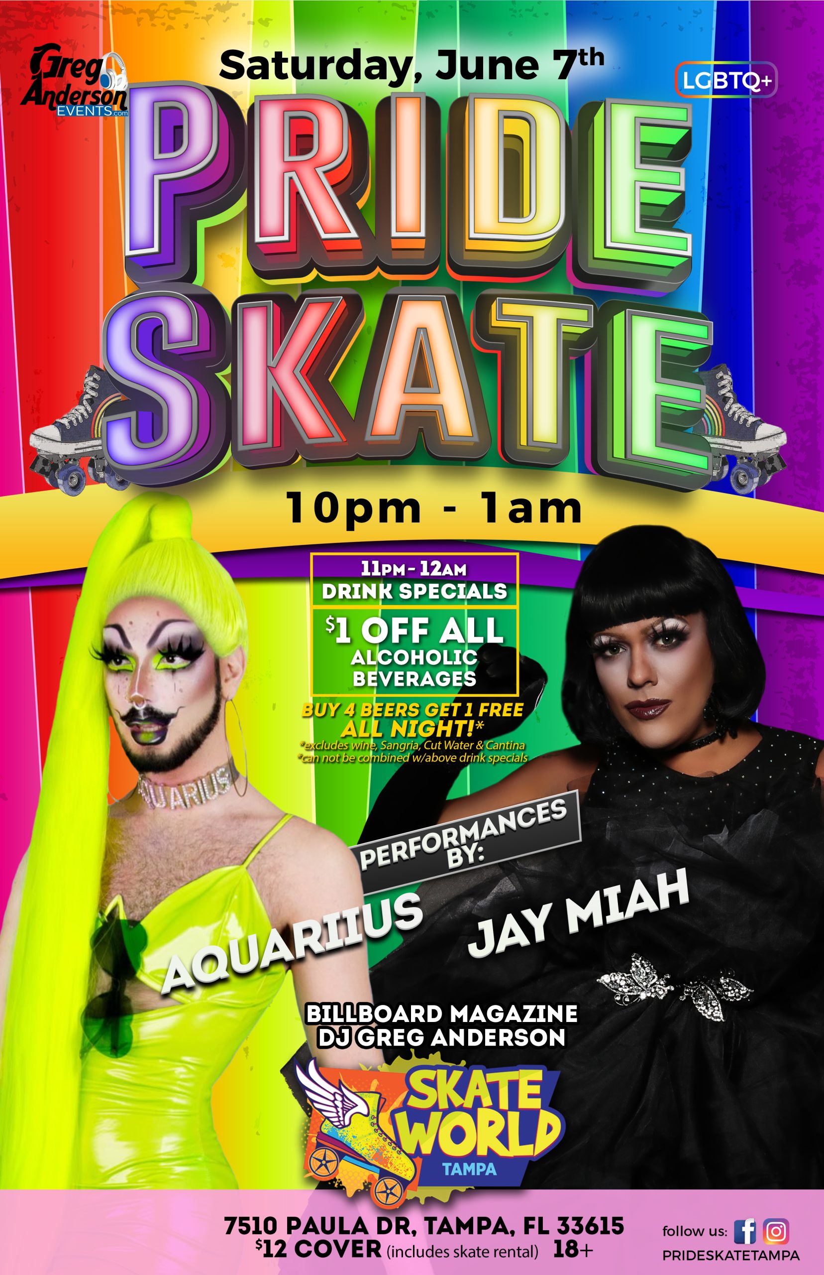 Pride Skate Tampa at Skateworld Tampa