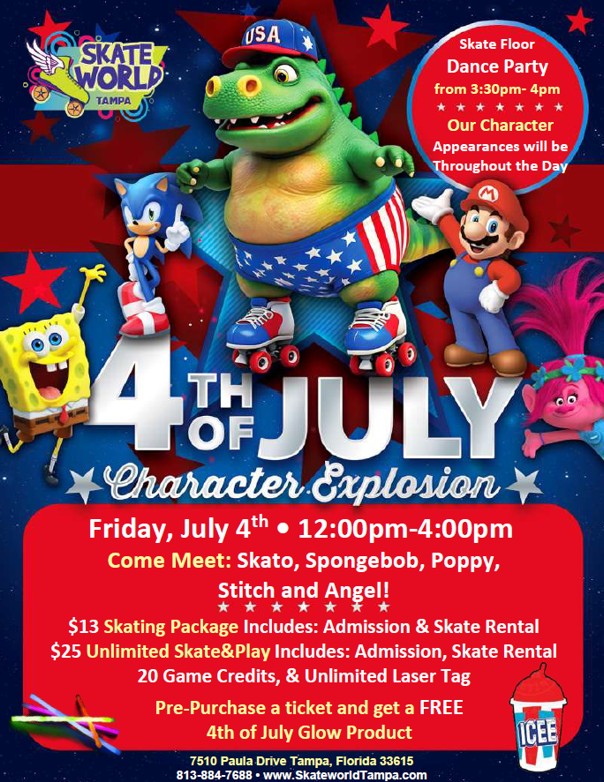 Skate World Tampa July 4 2025