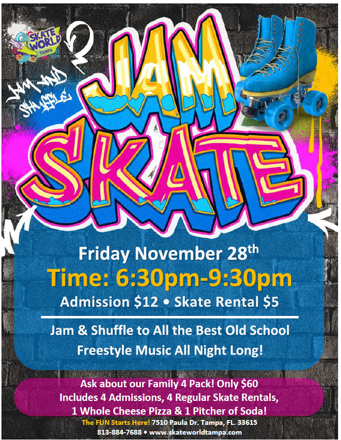 Jam & Shuffle Skating and Laser Tag at Skateworld Tampa