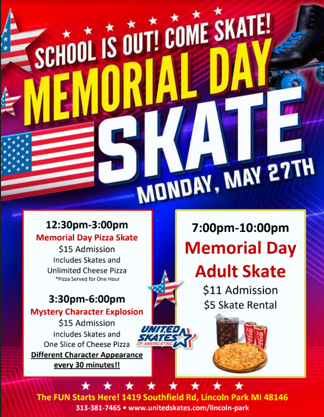 United Skates Lincoln Park Memorial Day