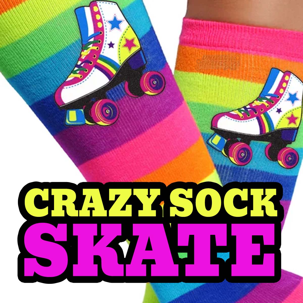 RAINBOW DREAM  Crazy Socks – Crazy Skates USA