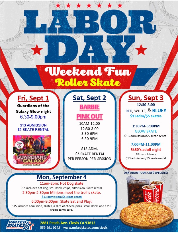Labor Day Weekend Special Events United Skates of America