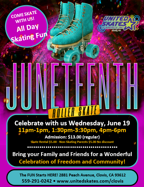 United Skates Clovis Juneteenth