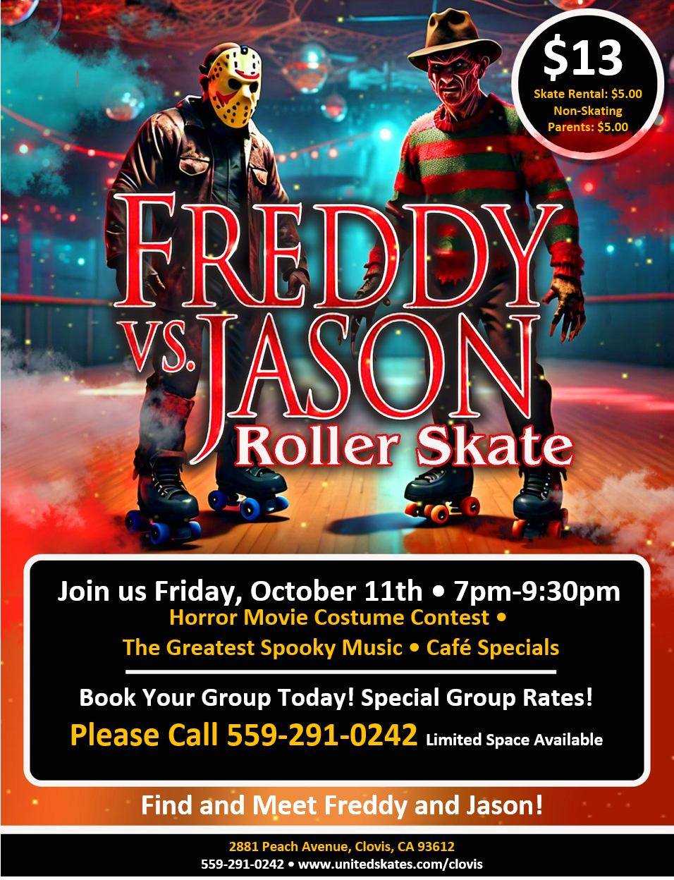 united skates clovis freddy vs jason