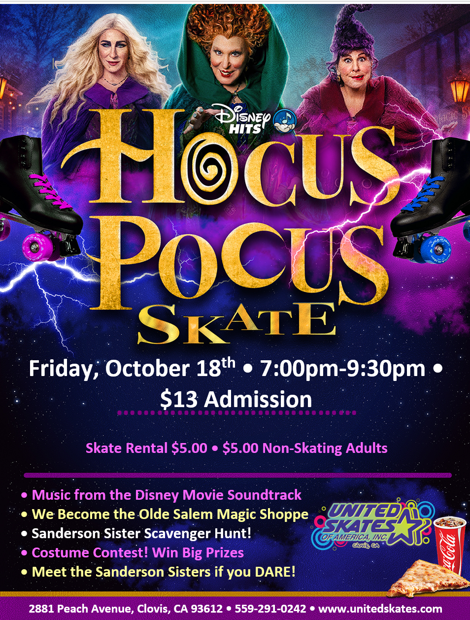 United Skates Clovis Hocus Pocus