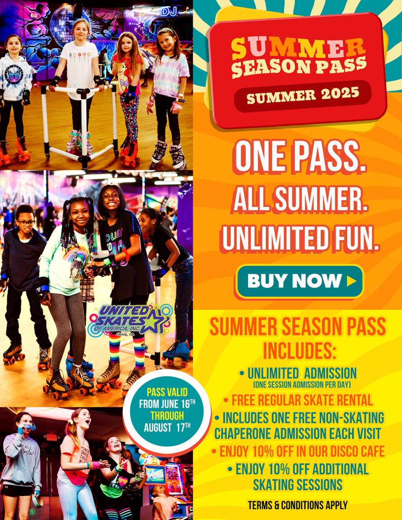 Summer Pass to Skate at United Skates in Clovis, CA