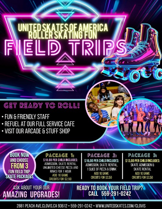 United Skates Clovis Field Trips