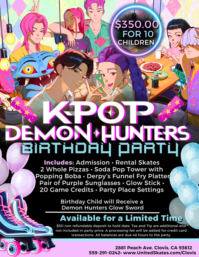 United Skates Clovis Kpop Birthday