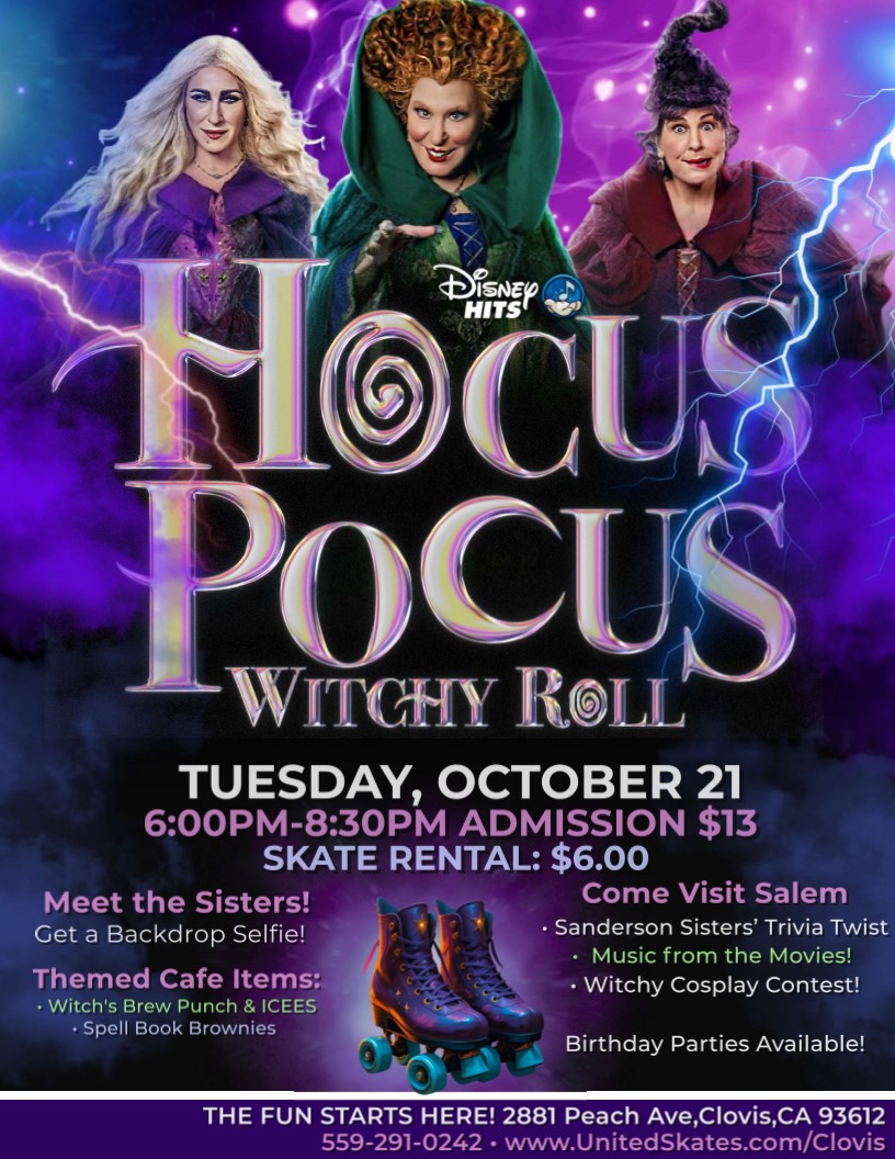 Hocus Pocus Skate | United Skates of America