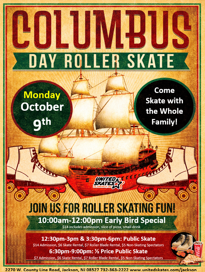 United Skates Jackson Columbus Day