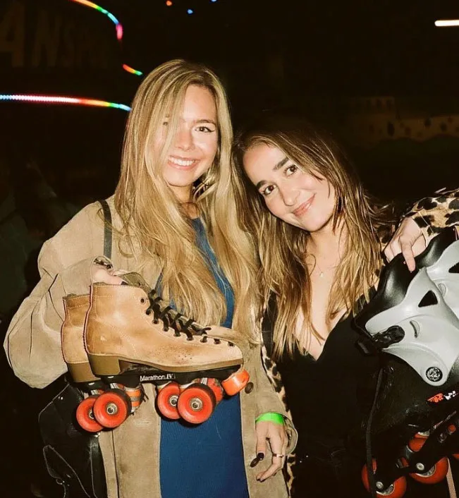 two women renting skates