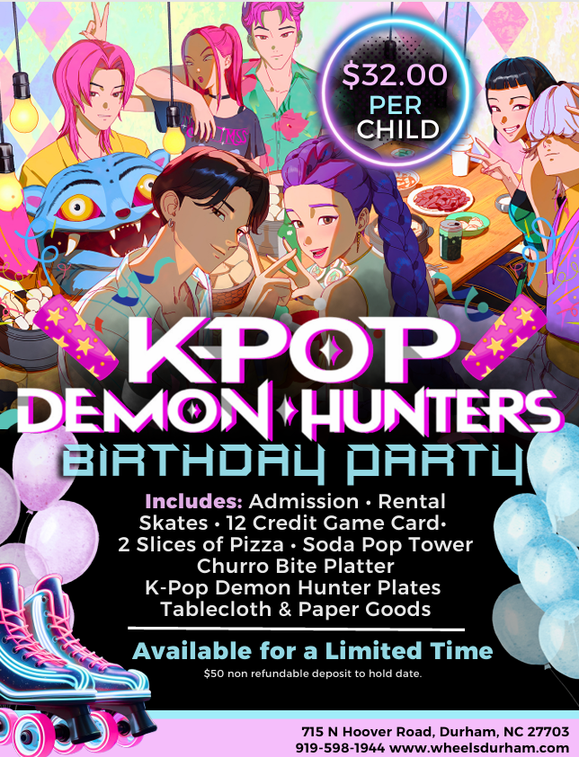 K-POP Demon Hunter Birthday Party at Wheels in Durham