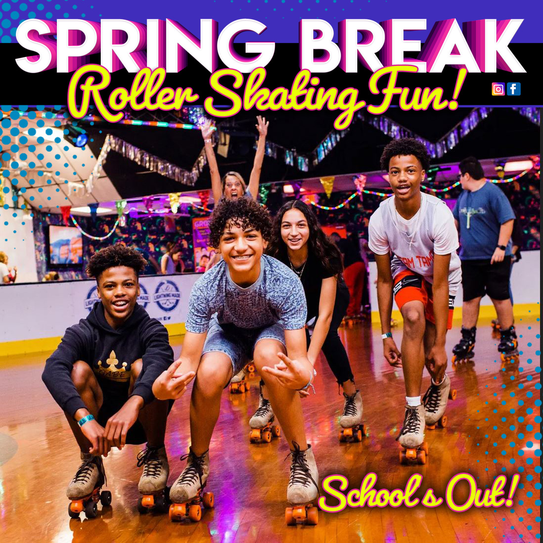 United Skates Spring Break Roller Skating Schedule