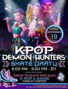 KPOP DEMON HUNTERS GLOW SKATE | United Skates of America