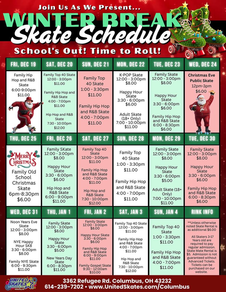 Winter Break 2025 United Skates Refugee