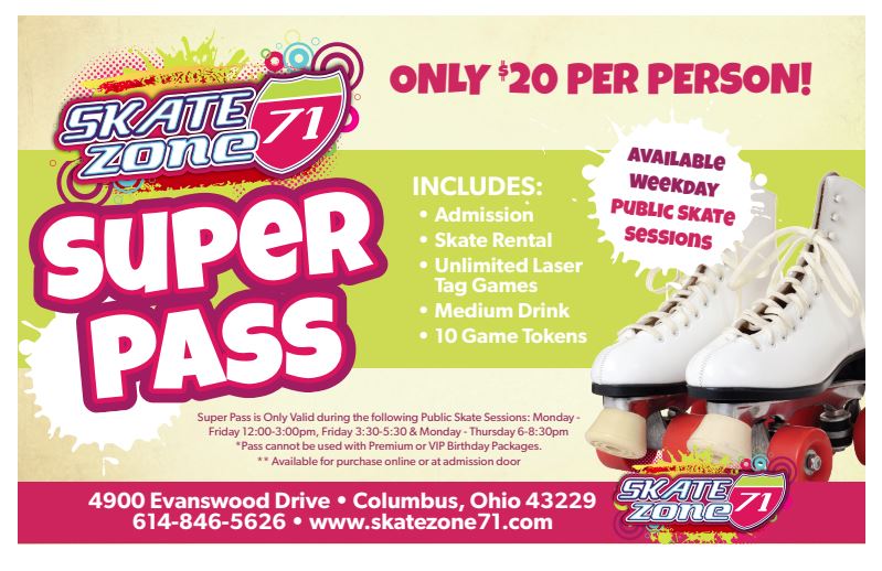 Super Pass at Skate Zone 71 in Columbus, OH