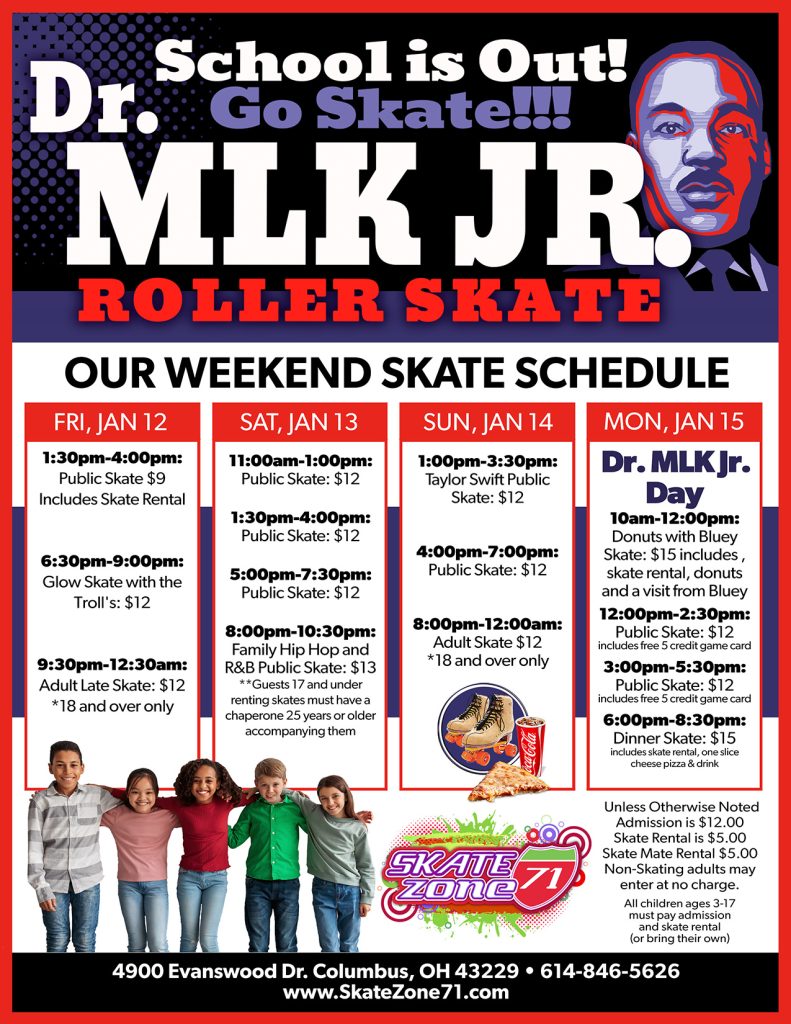 Skate Zone 71 MLK Weekend 2024