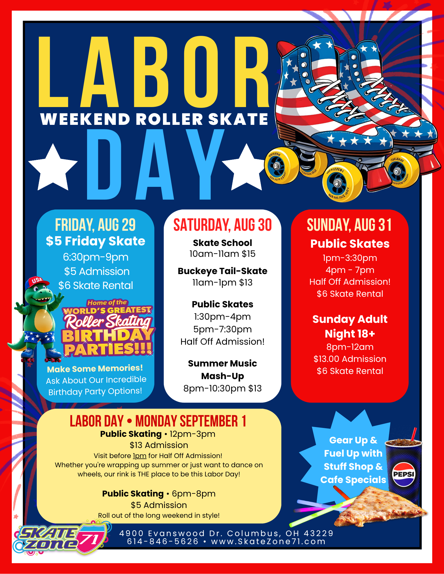 1 – Labor Day Weekend Pass