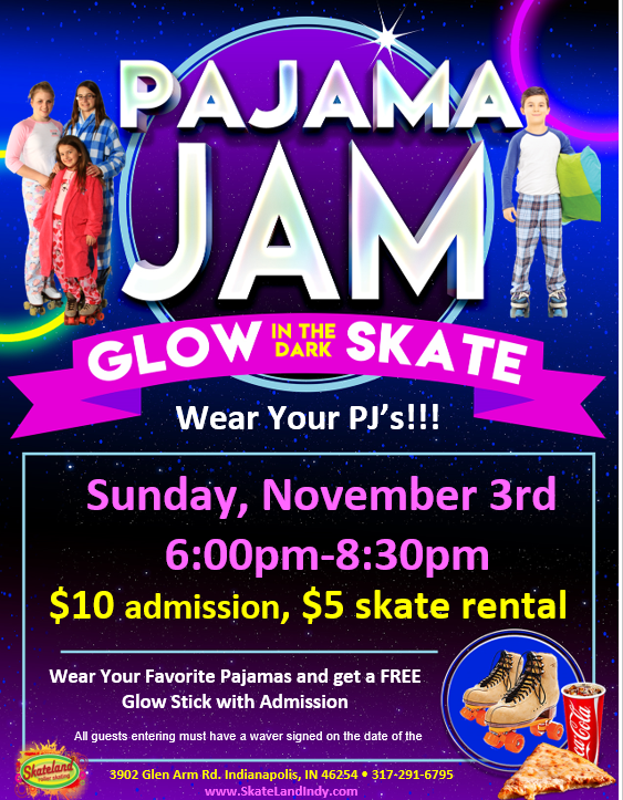 Skateland Indy Pajama Jam Skate