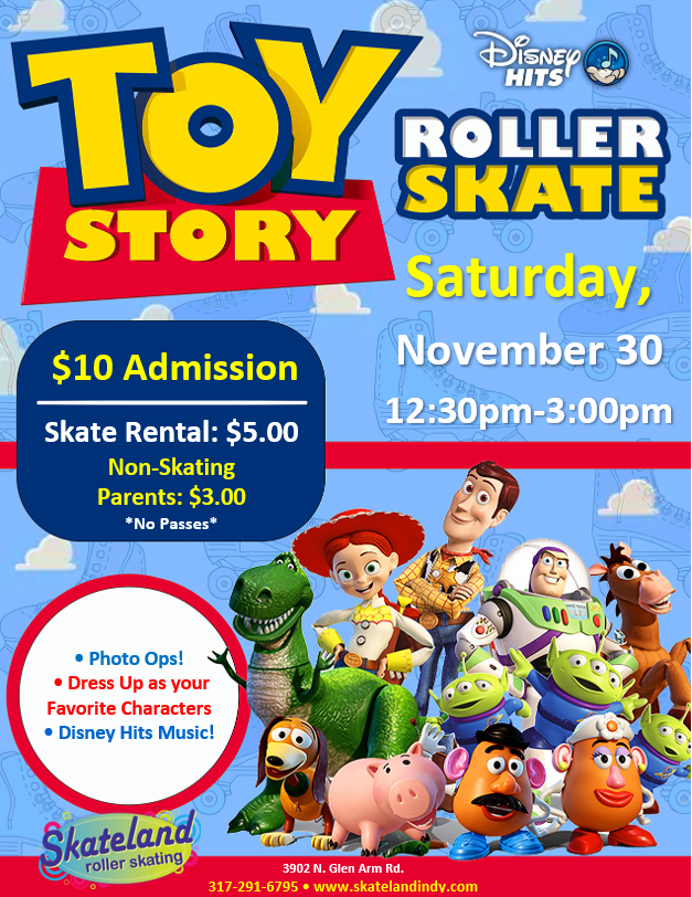 Toy Story Skate Skateland Indy