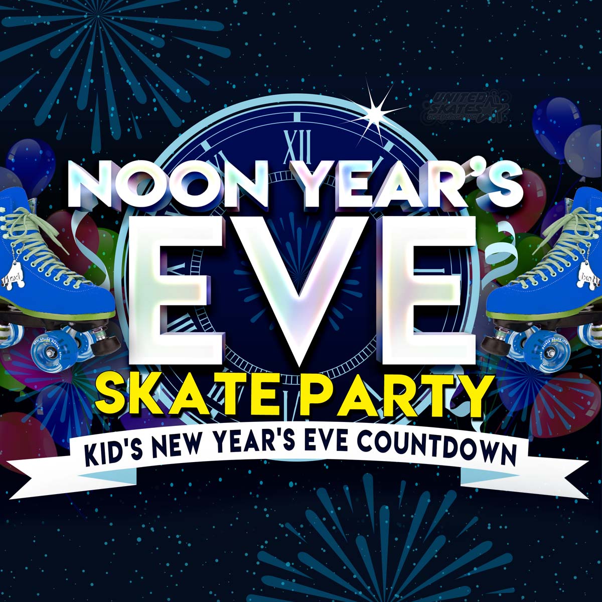 Skateland Indy Noon Years Eve Party